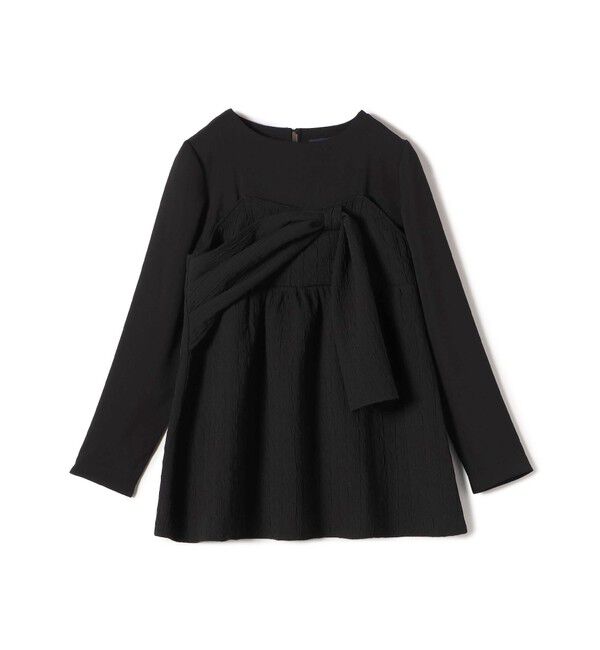 SHIPS for women「〈手洗い可能〉ジャカード ドッキング ビッグ リボン ブラウス」|シャツ・ブラウス|