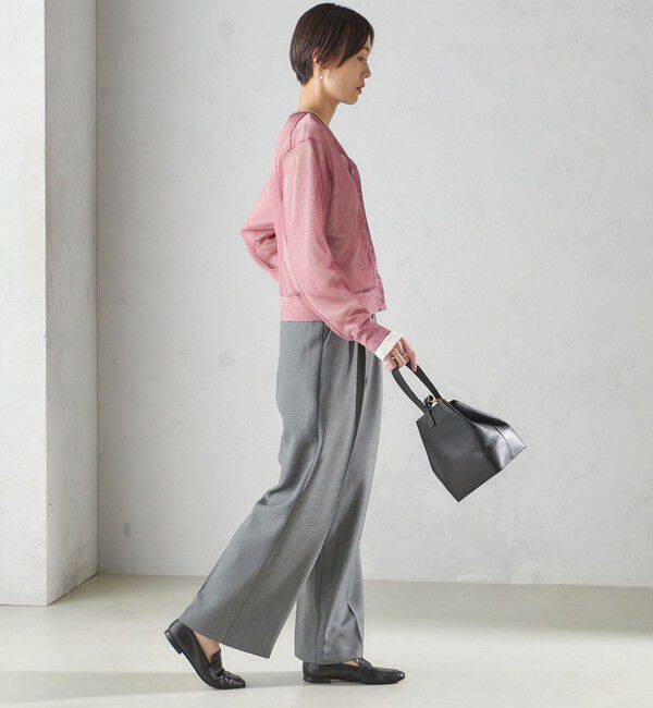 SHIPS for women「〈手洗い可能〉イタリーヤーン ラメ ショート カーディガン」|カーディガン|