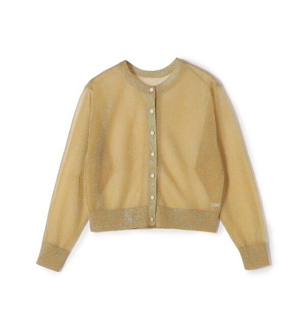 SHIPS for women「〈手洗い可能〉イタリーヤーン ラメ ショート カーディガン」|カーディガン|