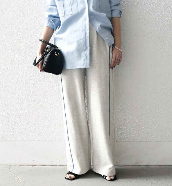 SHIPS any「SHIPS any:〈洗濯機可能〉USAコットン 裏毛 サイドライン スウェット パンツ」|その他|