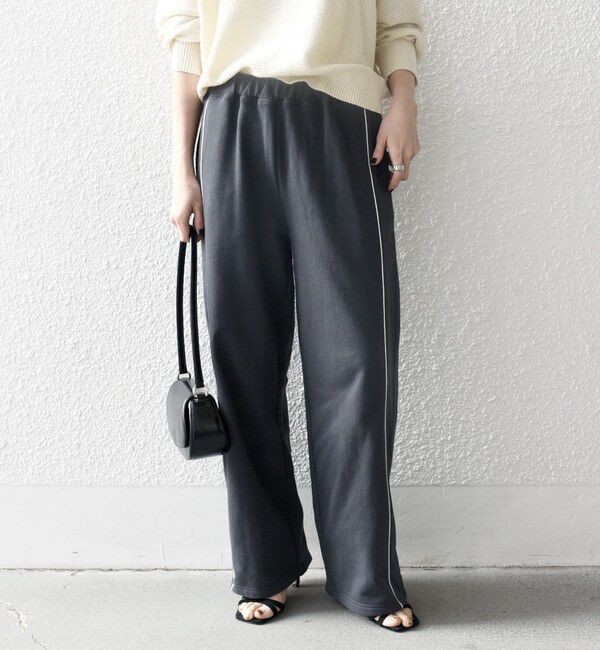 SHIPS any「SHIPS any:〈洗濯機可能〉USAコットン 裏毛 サイドライン スウェット パンツ」|その他|