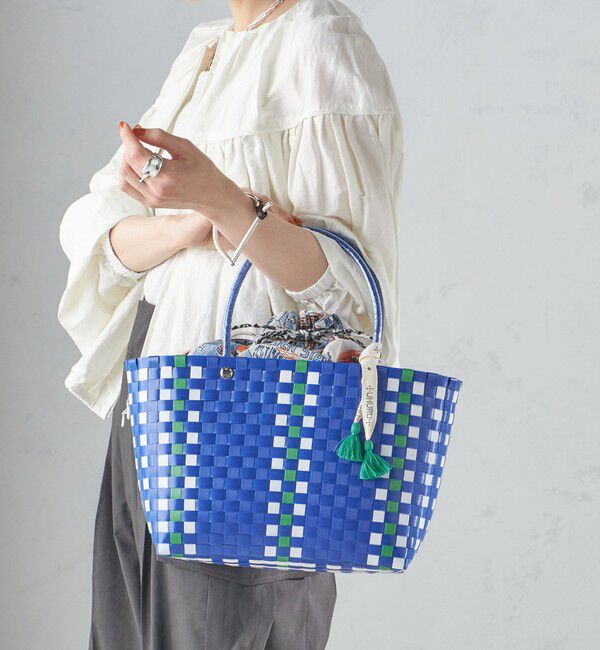SHIPS for women「【SHIPS別注】UHURU:巾着付き バスケット バッグ S」|トートバッグ|