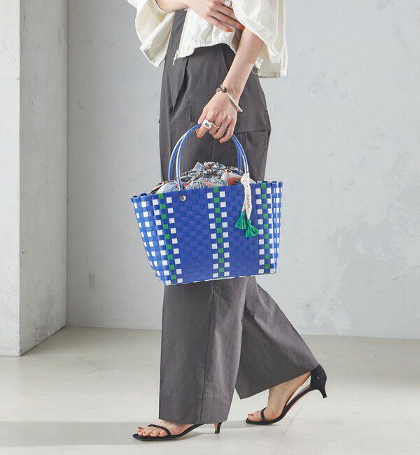 SHIPS for women「【SHIPS別注】UHURU:巾着付き バスケット バッグ S」|トートバッグ|