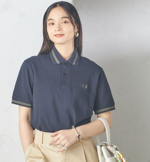 SHIPS for women「【SHIPS別注】FRED PERRY:M2 POLO ENGLAND」|ポロシャツ|ネイビー