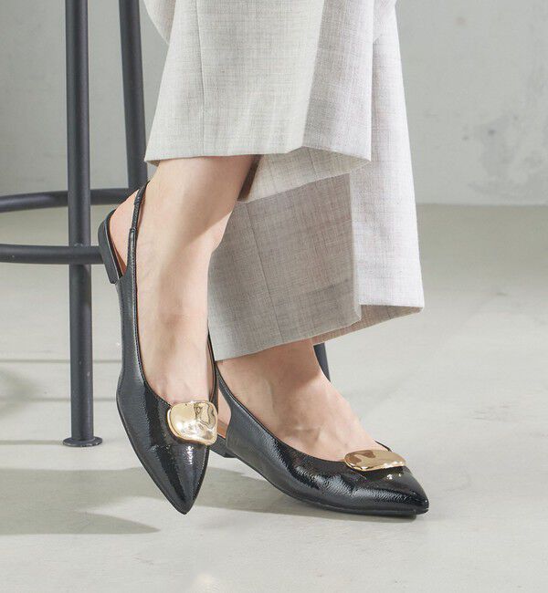 SHIPS for women「2WAY バックル スリング バック フラット シューズ」|パンプス|