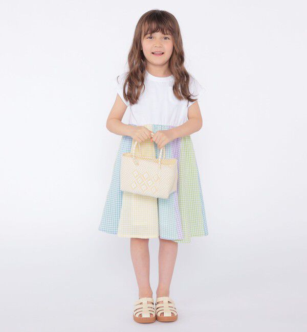 SHIPS KIDS「SHIPS KIDS:100～130cm / パネル 切替 ワンピース」|ワンピース|
