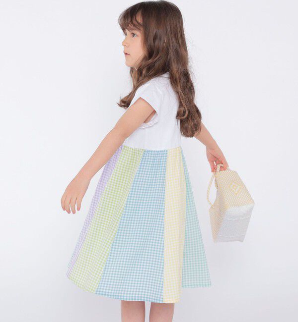 SHIPS KIDS「SHIPS KIDS:100～130cm / パネル 切替 ワンピース」|ワンピース|