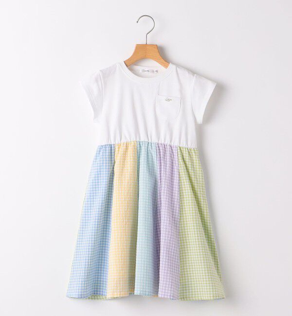 SHIPS KIDS「SHIPS KIDS:100～130cm / パネル 切替 ワンピース」|ワンピース|