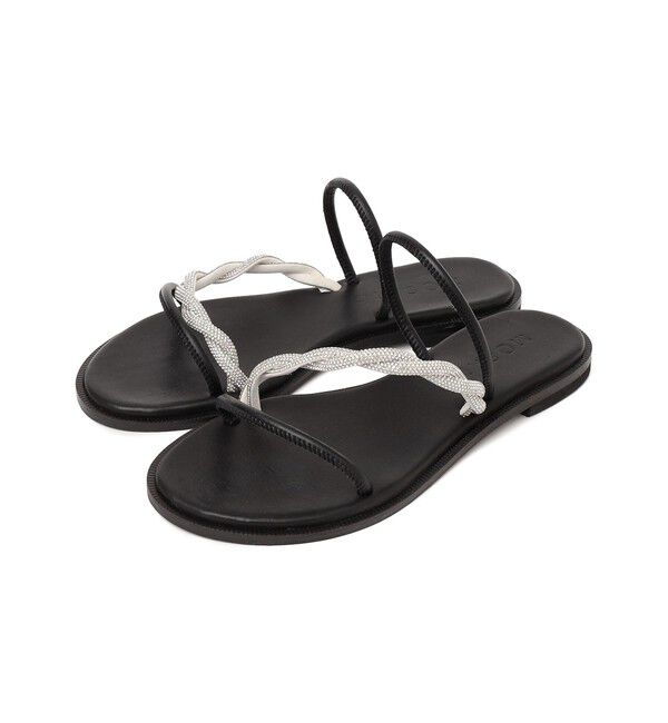 SHIPS for women「MOSAIC:ヒネリ ビジュー サンダル」|サンダル|