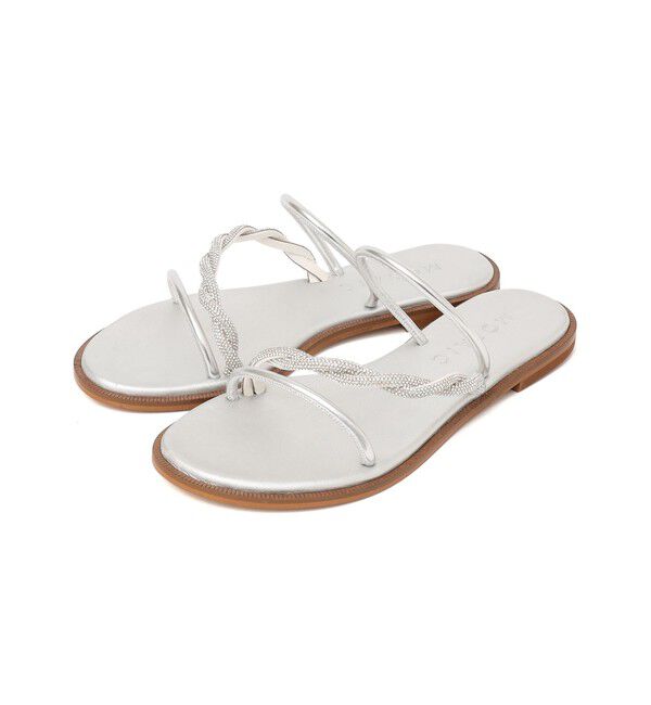 SHIPS for women「MOSAIC:ヒネリ ビジュー サンダル」|サンダル|