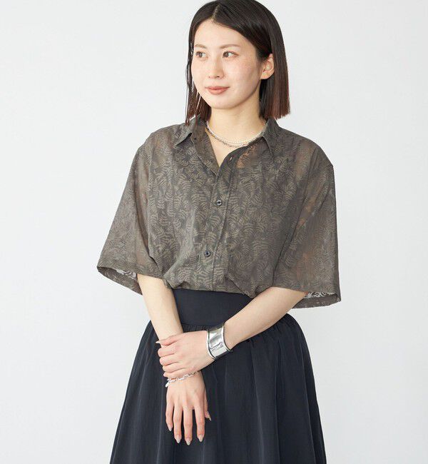 SHIPS「SHIPS: オパール レギュラーカラー ショートスリーブ シャツ」|シャツ・ブラウス|