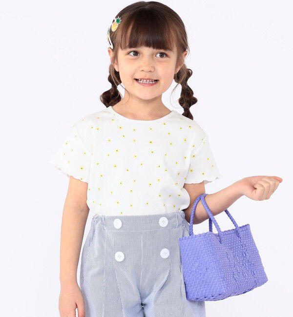 SHIPS KIDS「Diminutivo:ミニ ボルサ ソリッド カゴバッグ」|かごバッグ|ライラック