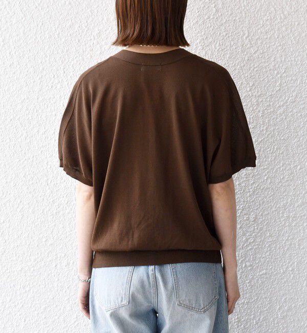 SHIPS any「SHIPS any:〈接触冷感/手洗い可能〉Vネック ドルマン ミディ カーディガン」|カーディガン|