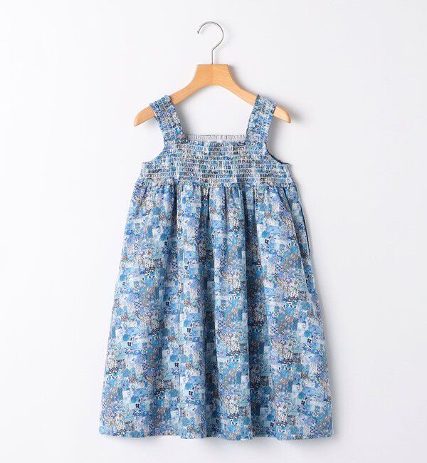 SHIPS KIDS「SHIPS KIDS:100～130cm / リバティ ノースリーブ ワンピース」|ワンピース|