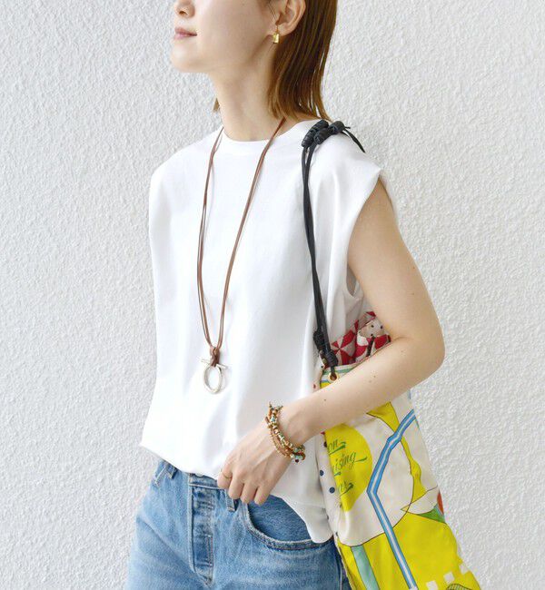 SHIPS for women「〈接触冷感〉ポンチ ノースリーブ プルオーバー」|Tシャツ・カットソー|