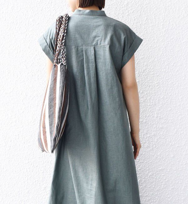SHIPS for women「《予約》【WEB限定】〈手洗い可能〉リネン レーヨン コーティング ワンピース」|ワンピース|