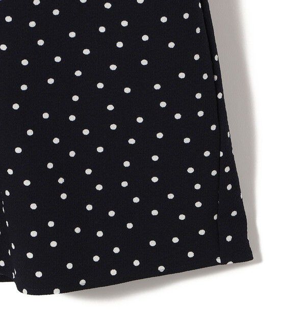 SHIPS for women「〈手洗い可能〉サッカー ストレッチ ドット 無地 フレンチ スリーブ ワンピース」|ワンピース|