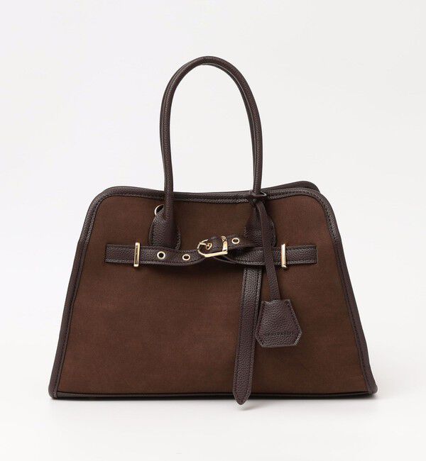 quaranciel「quaranciel: 2way 金具 ベルト スクエア トート バッグ（A4対応）」|トートバッグ|