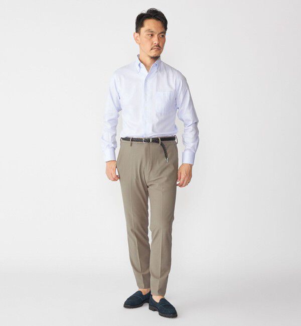 SHIPS「SHIPS:〈FUNCTION〉ジャージー 2WAY サイド シャーリング スラックス」|スラックス|