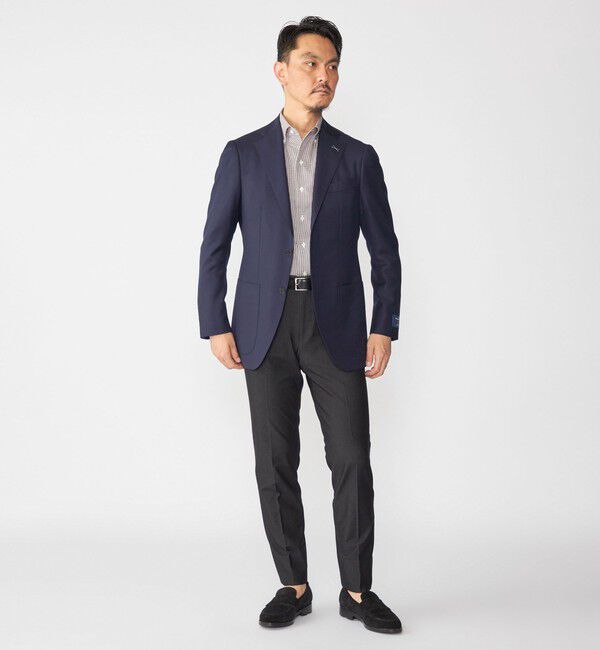 SHIPS「SHIPS:〈FUNCTION〉ジャージー 2WAY サイド シャーリング スラックス」|スラックス|