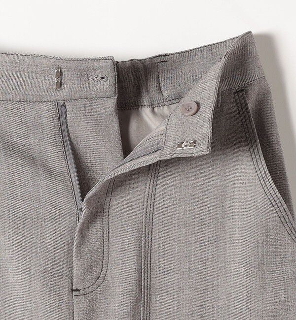 quaranciel「quaranciel:〈洗濯機可能〉ウーステッド ステッチ Iライン ロング スカート」|スカート|