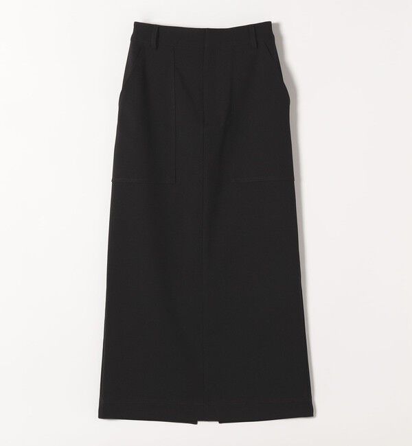 quaranciel「quaranciel:〈洗濯機可能〉ウーステッド ステッチ Iライン ロング スカート」|スカート|