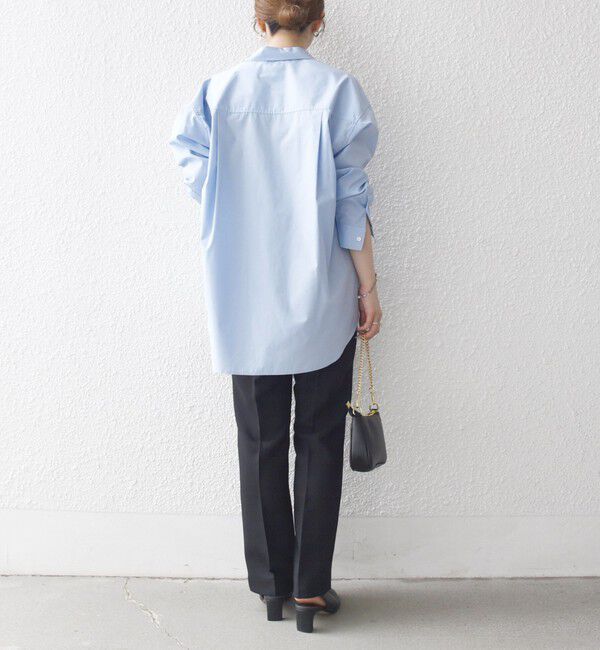 SHIPS any「SHIPS any:〈洗濯機可能〉ダブルクロス セミフレア パンツ［NAVY BLUE］」|その他|