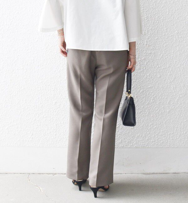 SHIPS any「SHIPS any:〈洗濯機可能〉ダブルクロス セミフレア パンツ［NAVY BLUE］」|その他|