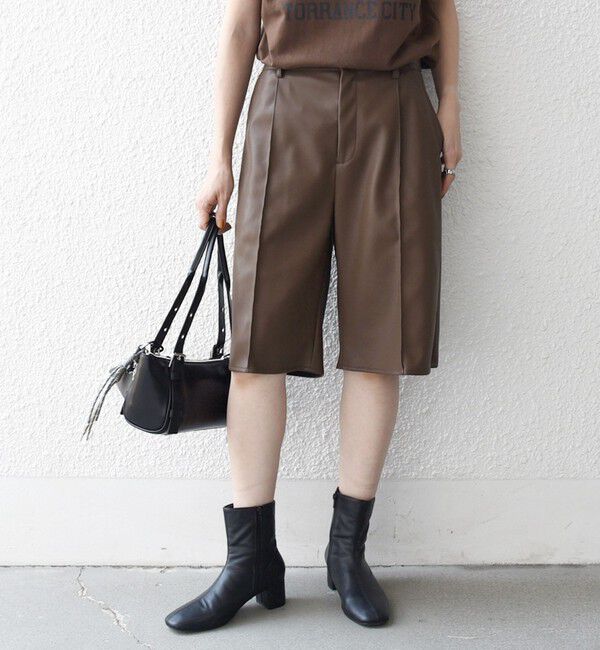 SHIPS any「SHIPS any: センター ピンタックライン ハーフパンツ」|その他|