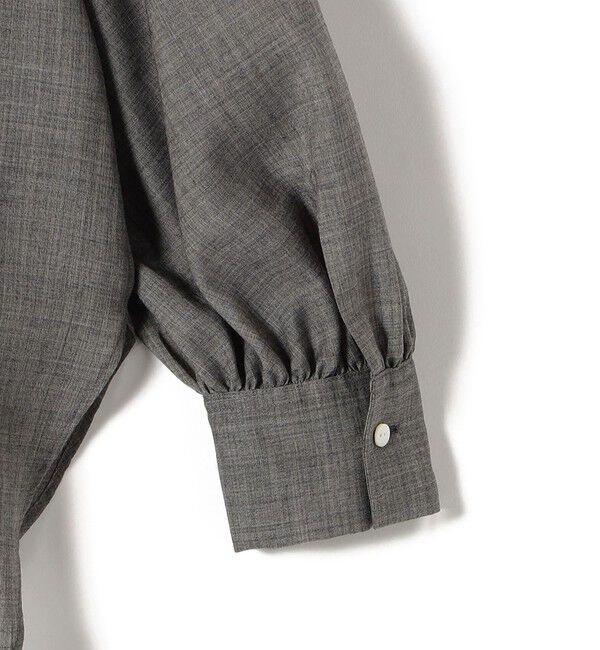 SHIPS for women「〈手洗い可能〉ウール混 シアー ボイル リボン ブラウス」|シャツ・ブラウス|