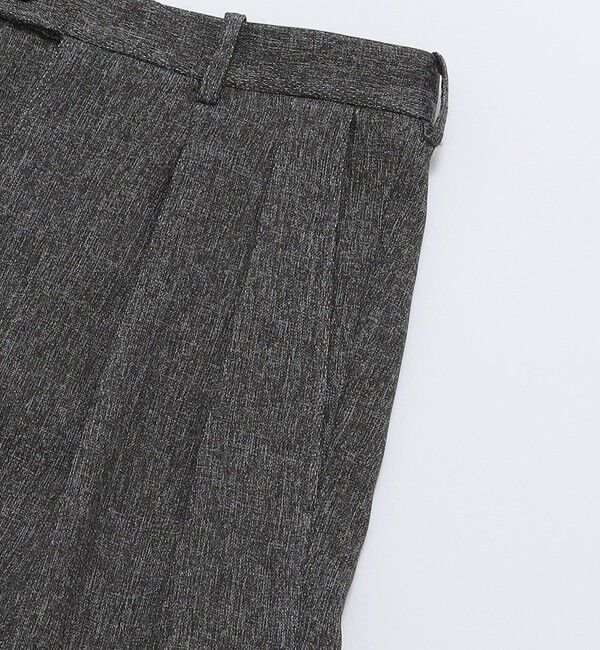 SHIPS「SHIPS:〈手洗い可能〉メランジ タック バギー スラックス」|スラックス|