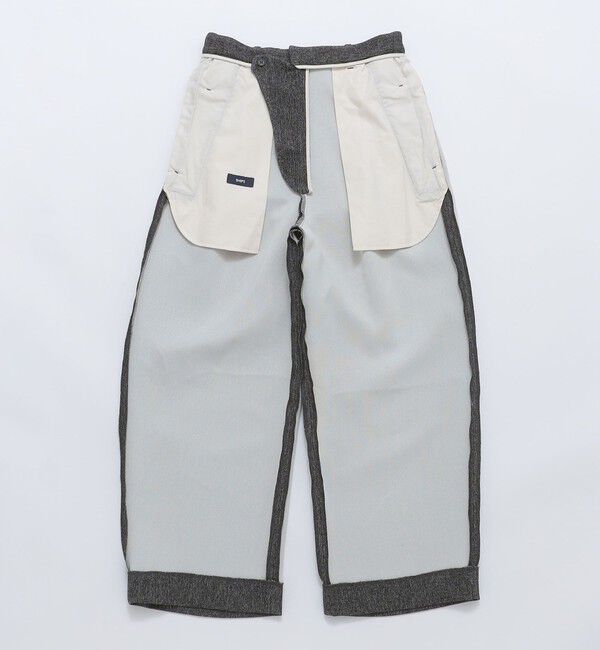 SHIPS「SHIPS:〈手洗い可能〉メランジ タック バギー スラックス」|スラックス|