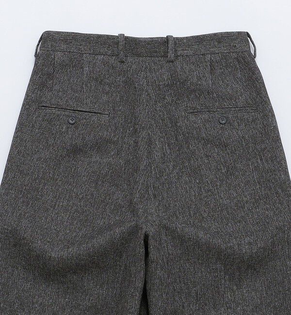 SHIPS「SHIPS:〈手洗い可能〉メランジ タック バギー スラックス」|スラックス|