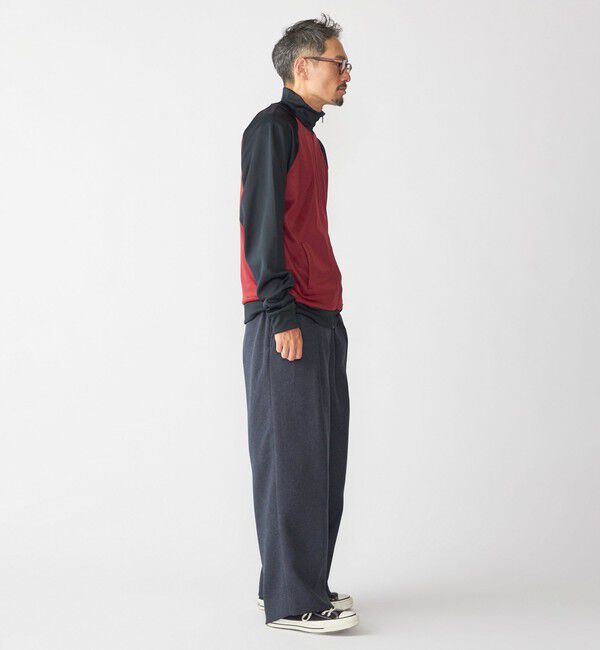 SHIPS「SHIPS:〈手洗い可能〉メランジ タック バギー スラックス」|スラックス|