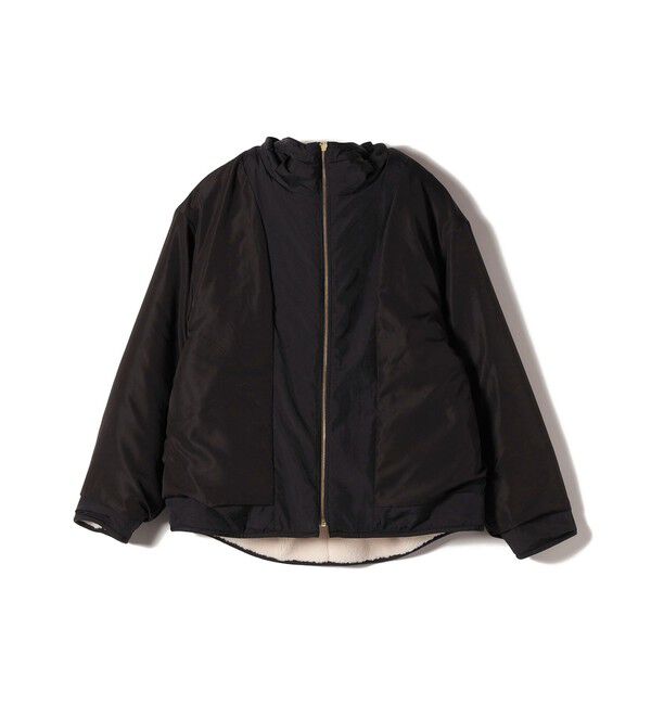 SHIPS for women「【WEB限定】ボア 配色 フード ブルゾン」|ブルゾン・スタジャン|