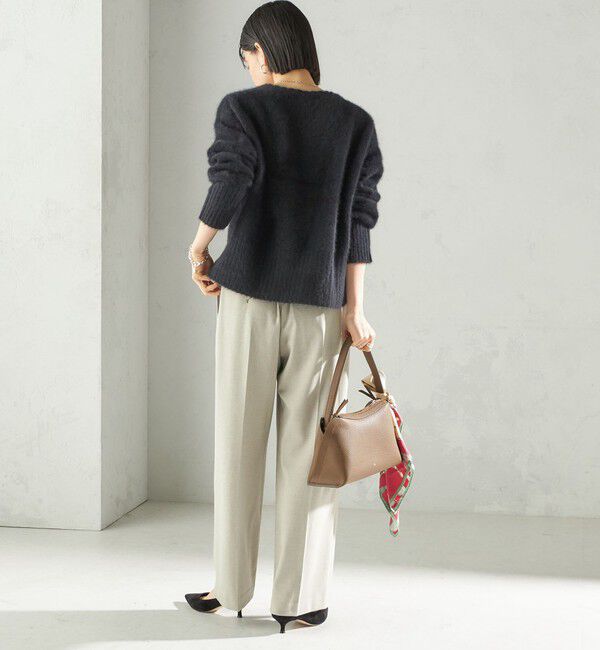 SHIPS for women「〈手洗い可能〉メルティ ウォーム タック ワイド パンツ」|その他|