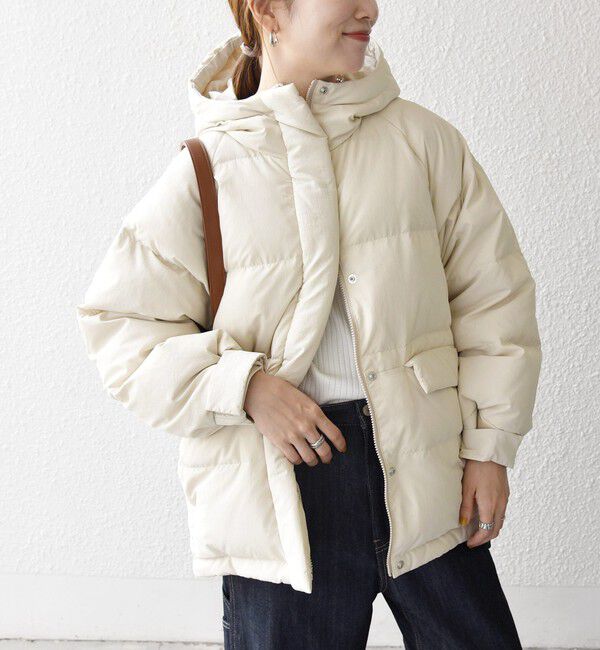 SHIPS any「【WEB限定】SHIPS any: フーディ ショート ダウン ジャケット 2」|ダウン|