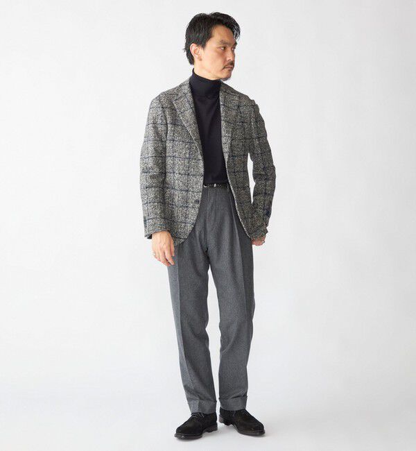 SHIPS「【SHIPS別注】Errico Formicola: VITO サキソニー ソリッド スラックス」|スラックス|