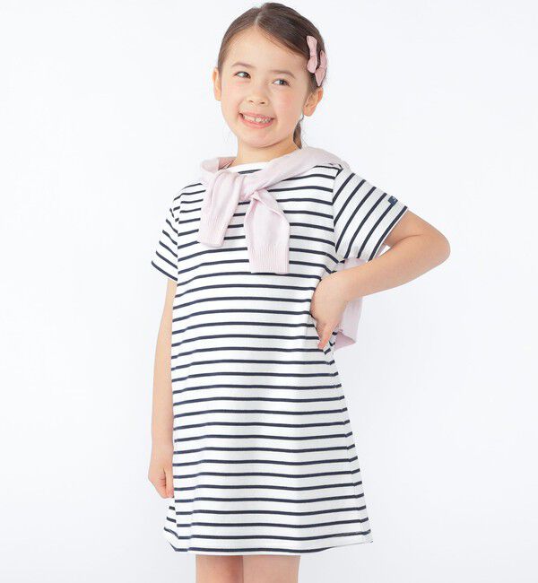 SHIPS KIDS「SHIPS KIDS:100～130cm / ボーダー ワンピース」|ワンピース|