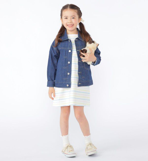 SHIPS KIDS「SHIPS KIDS:100～130cm / ボーダー ワンピース」|ワンピース|