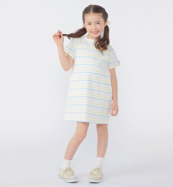 SHIPS KIDS「SHIPS KIDS:100～130cm / ボーダー ワンピース」|ワンピース|