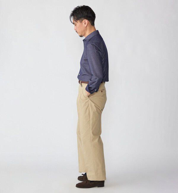 SHIPS「SHIPS: ジャージー デニム ライク ワンピースカラー シャツ」|シャツ・ブラウス|