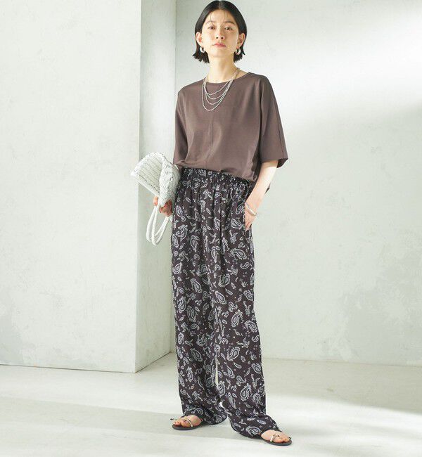 SHIPS for women「《予約》【SHIPS別注】TICCA&times;manipuri:〈手洗い可能〉プリント パンツ」|その他|