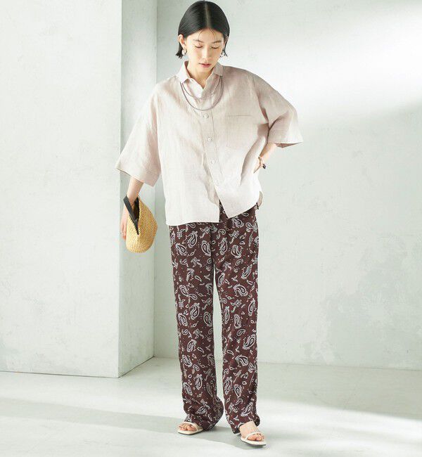 SHIPS for women「《予約》【SHIPS別注】TICCA&times;manipuri:〈手洗い可能〉プリント パンツ」|その他|