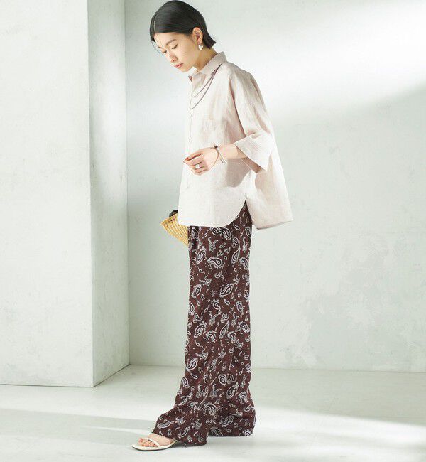 SHIPS for women「《予約》【SHIPS別注】TICCA&times;manipuri:〈手洗い可能〉プリント パンツ」|その他|