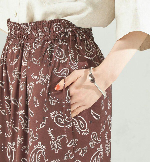 SHIPS for women「《予約》【SHIPS別注】TICCA&times;manipuri:〈手洗い可能〉プリント パンツ」|その他|