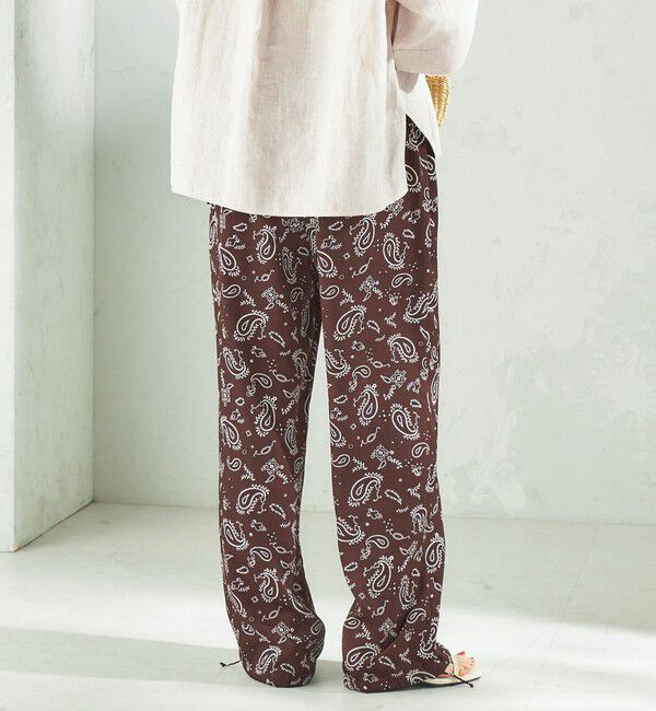 SHIPS for women「《予約》【SHIPS別注】TICCA&times;manipuri:〈手洗い可能〉プリント パンツ」|その他|