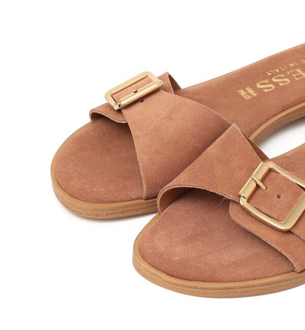 SHIPS any「ENESS: レザー バックル ベルト サンダル」|サンダル|