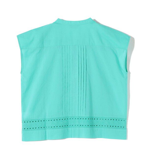 SHIPS Colors 「《予約》SHIPS Colors:〈手洗い可能〉エンブロイダリー レース フレンチスリーブ シャツ◆」|シャツ・ブラウス|