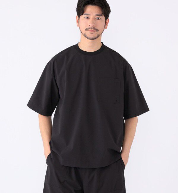 SHIPS KIDS「【SHIPS KIDS別注】ARCH&LINE: 〈家族おそろい/MENS〉SOLOTEX(R) Tシャツ」|Tシャツ・カットソー|ブラック